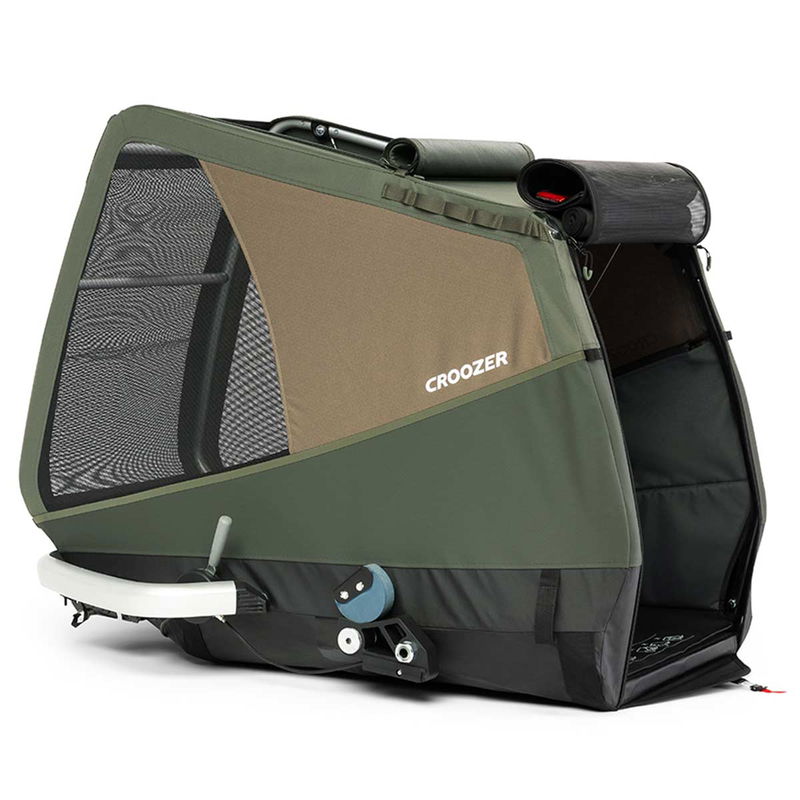 babyonlineshop Croozer Dog Mikke Moss green Fahrradanhänger für große Hunde geeignet Super Sparpreis