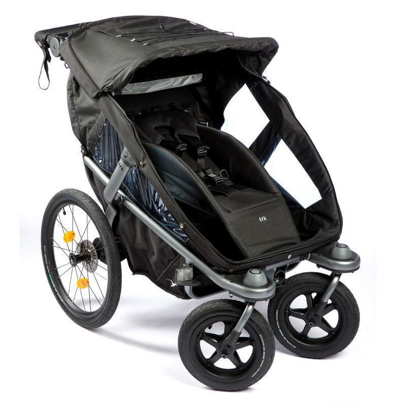 babyonlineshop tfk Velo 2 Fahrradanhänger schwarz JETZT KAUFEN