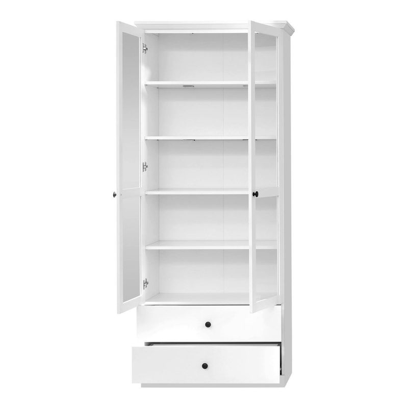 babyonlineshop trendteam Baxter Vitrine hoch weiß Dekor Exklusive Angebote