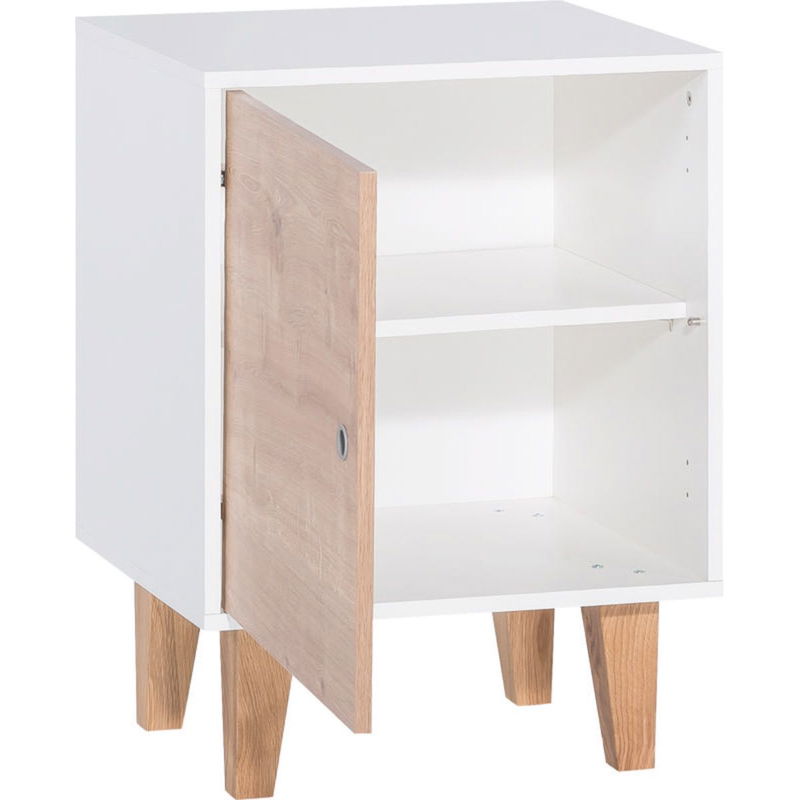 babyonlineshop VOX Concept 1-türiger kleiner Schrank white/oak Kauf eins, bekomm eins gratis