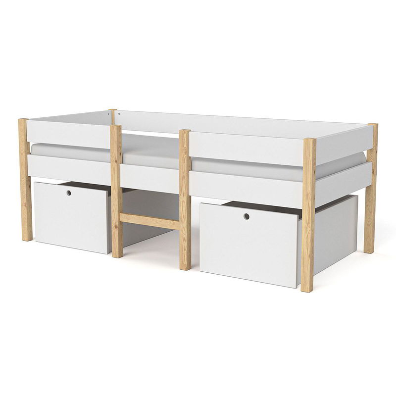 babyonlineshop Artkid Amy Kojenbett weiß/natur 90x200 cm aus massiver Kiefer Bis zu 65% Rabatt