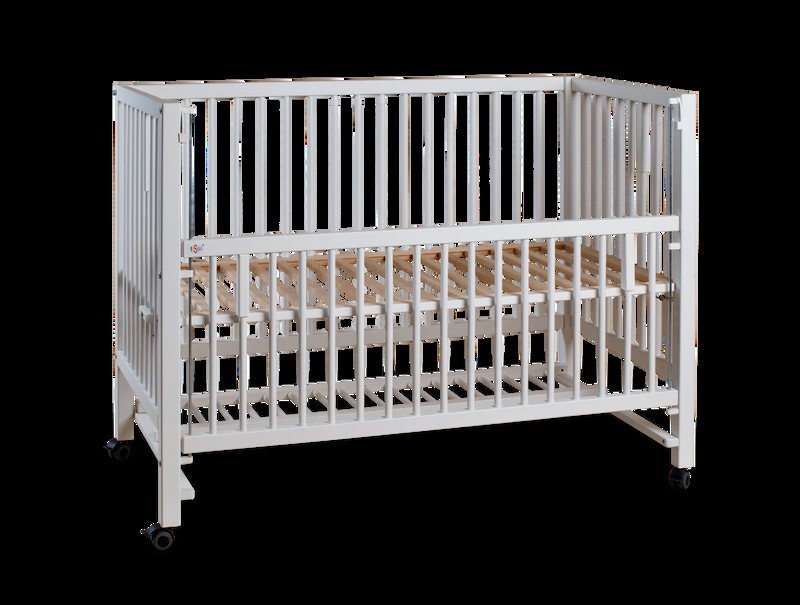 babyonlineshop tiSsi XXL Kinderbett / Beistellbett Hajo weiß 60 x 120 cm Vierteljährliche Förderung