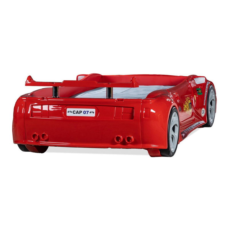 babyonlineshop Artkid Autobett Kinderbett rot 90x190 cm mit LED Licht per Fernbedienung Bis zu 55% Rabatt