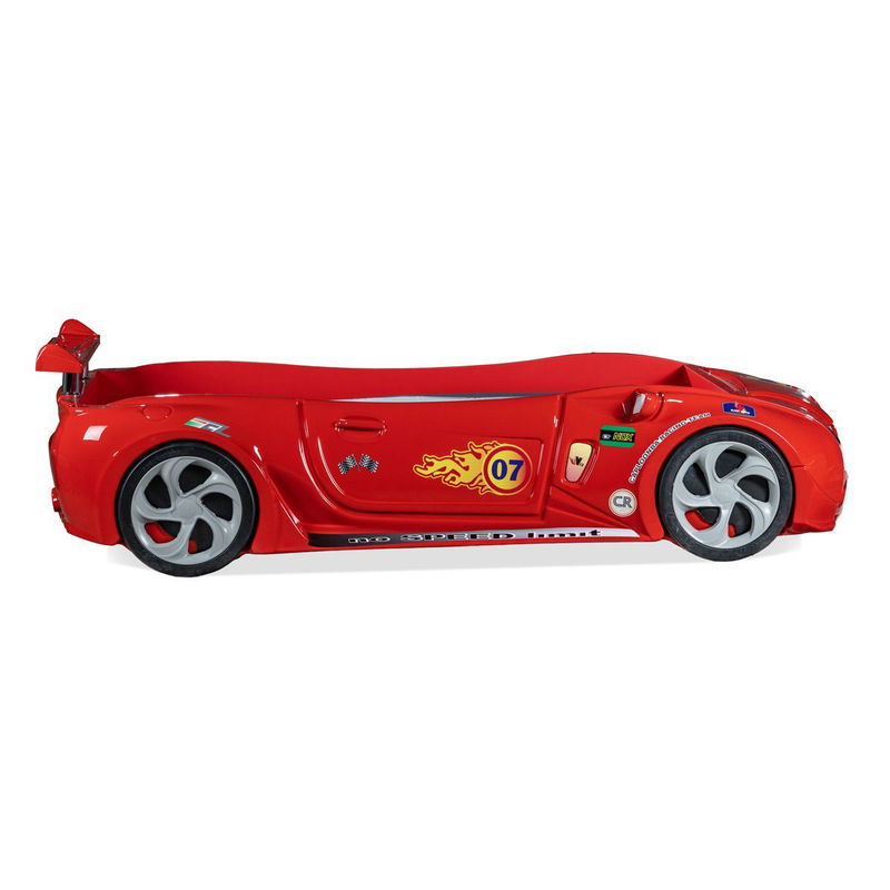 babyonlineshop Artkid Autobett Kinderbett rot 90x190 cm mit LED Licht per Fernbedienung Bis zu 55% Rabatt