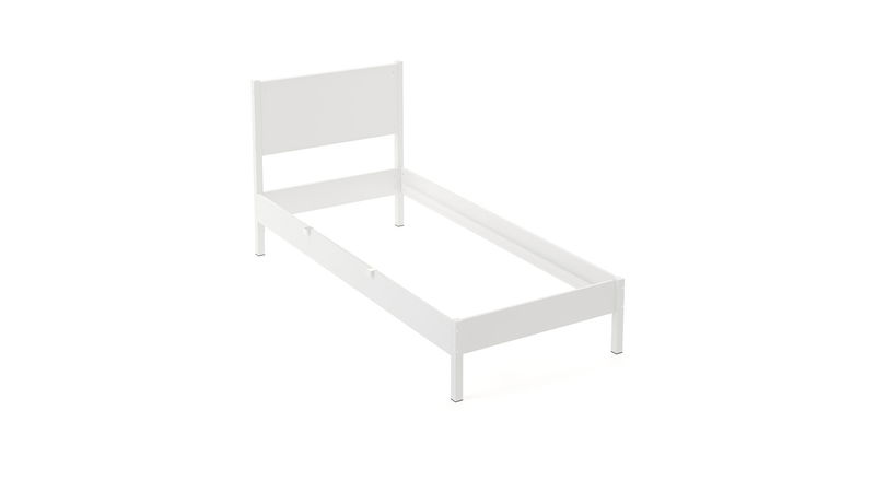 babyonlineshop Nature Kid Fabi Familienbett weiß 180 x 200 cm Doppeltbett und 90 x 200 cm Einzelliege Clearance-Verkauf