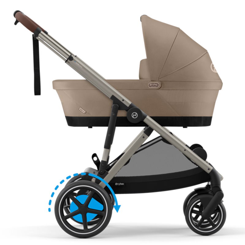 babyonlineshop Cybex eGazelle S Plus Bundle Almond Beige inkl. Babywanne Adapter Base Cloud T i-Size Angebote