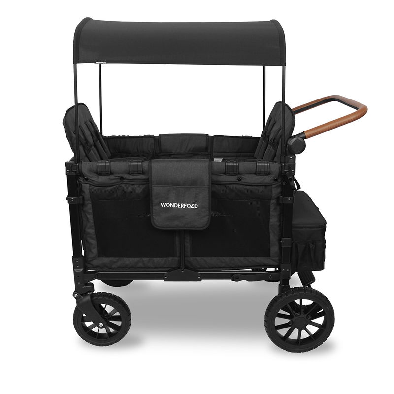 babyonlineshop WonderFold W4 Luxe Bollerwagen - Volcano Black Begrenztes Angebot