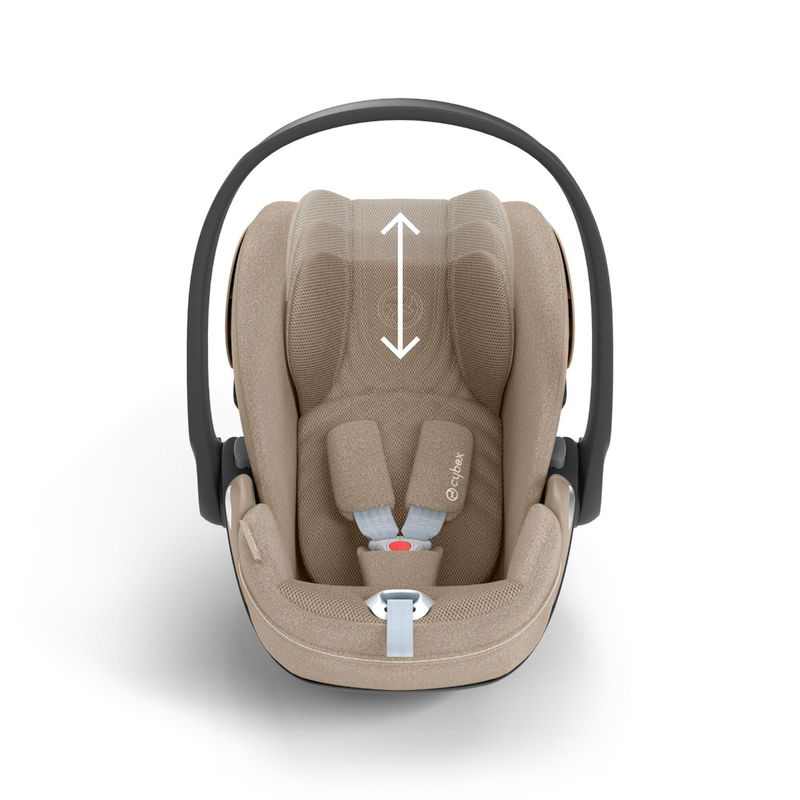 babyonlineshop CYBEX Cloud T i-Size Plus Cozy Beige Babyschale Kauf eins, bekomm eins gratis
