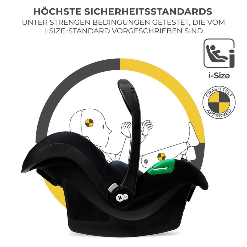 babyonlineshop Kinderkraft MINK PRO i-Size Kindersitz black 40-75 cm Tiefpreis