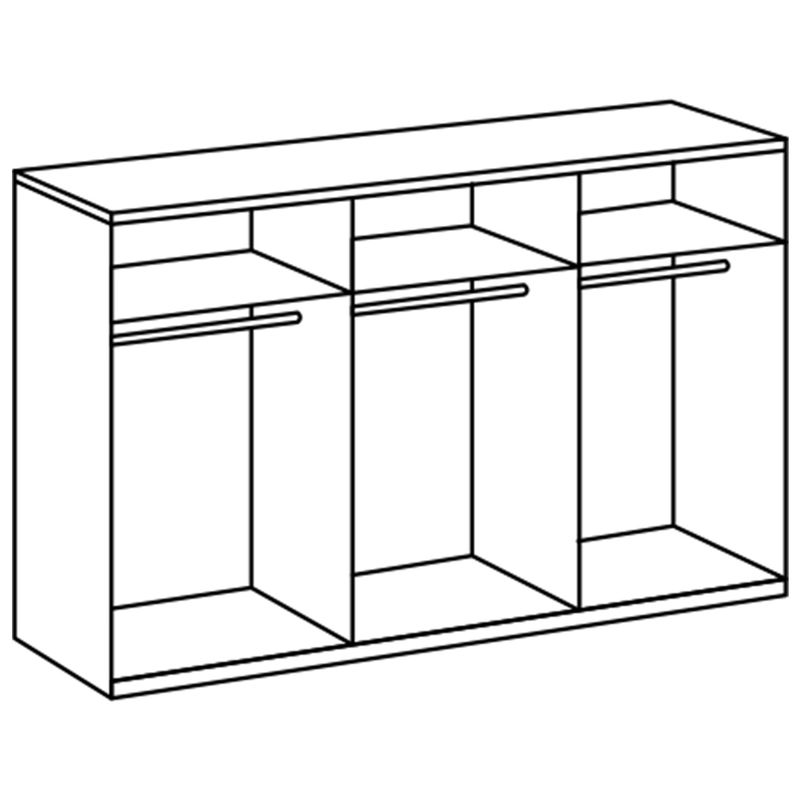 babyonlineshop Wimex Gibraltar Schwebetürenschrank 270 cm Weiß/Artisan-Eiche Dekor Bis zu 60% Rabatt