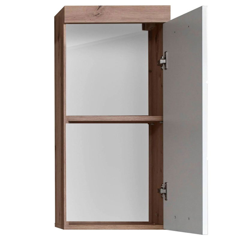 babyonlineshop trendteam Amanda Badmöbel 164x190x34 cm 4-teilig weiß / asteiche 2025