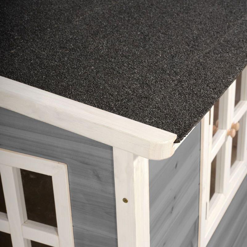 babyonlineshop EXIT Loft 150 Holzspielhaus - grau klares Design - mit Anbau Verkauf