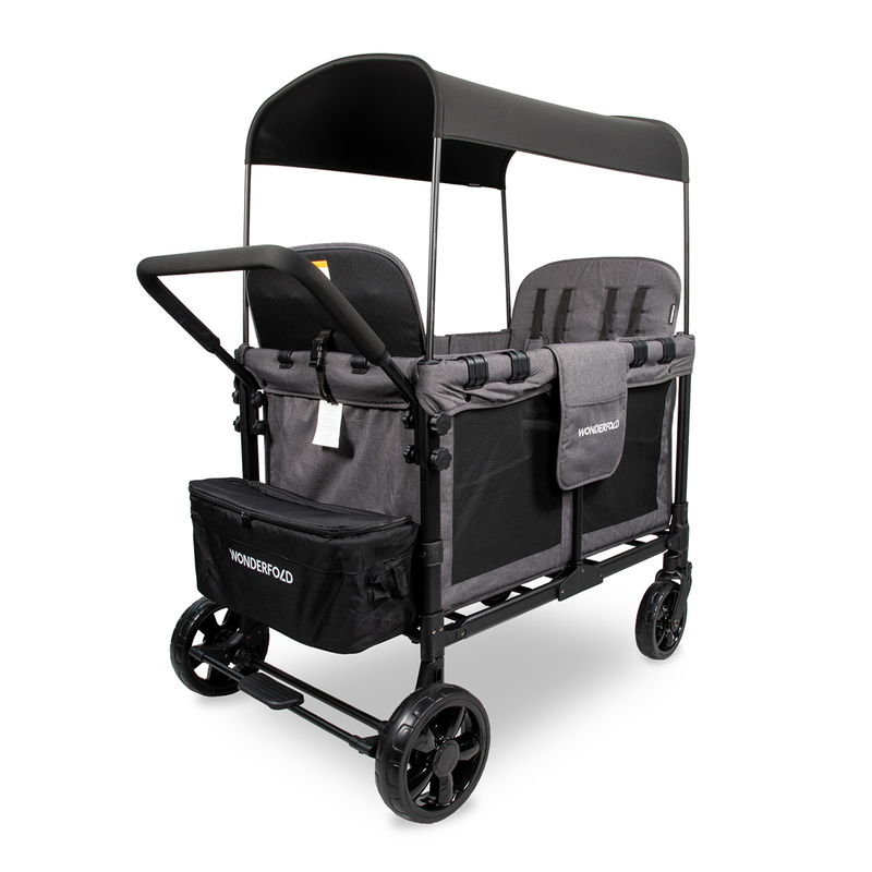 babyonlineshop WonderFold W4 Original Bollerwagen - Charcoal Grey Begrenztes Angebot