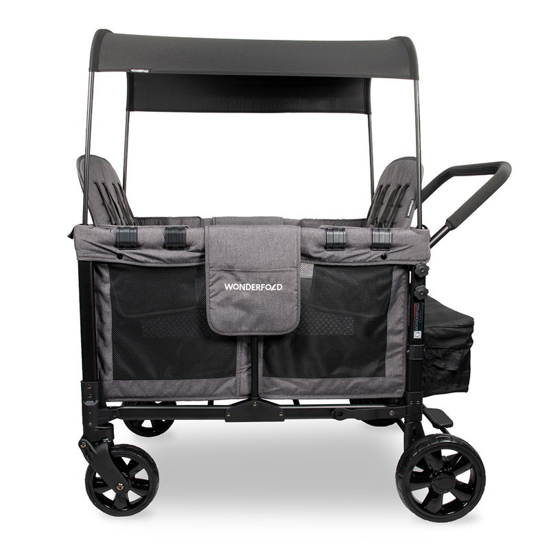 babyonlineshop WonderFold W4 Original Bollerwagen - Charcoal Grey Begrenztes Angebot