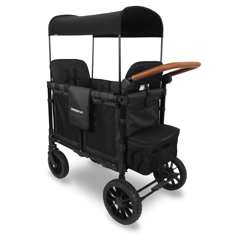 babyonlineshop WonderFold W2 Luxe Bollerwagen - Volcano Black Online Shopping