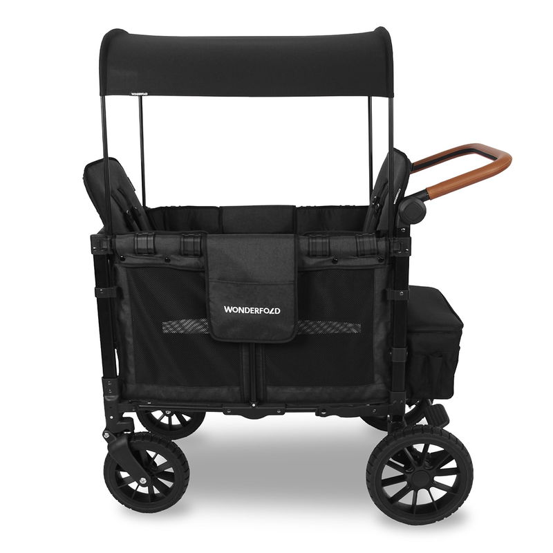 babyonlineshop WonderFold W2 Luxe Bollerwagen - Volcano Black Online Shopping