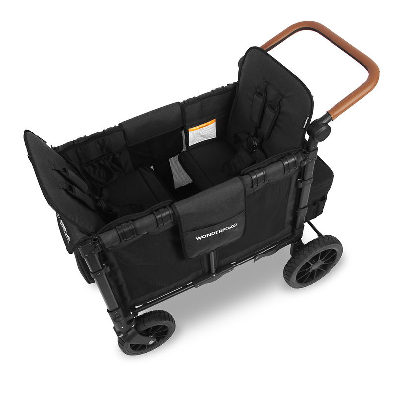 babyonlineshop WonderFold W2 Luxe Bollerwagen - Volcano Black Online Shopping