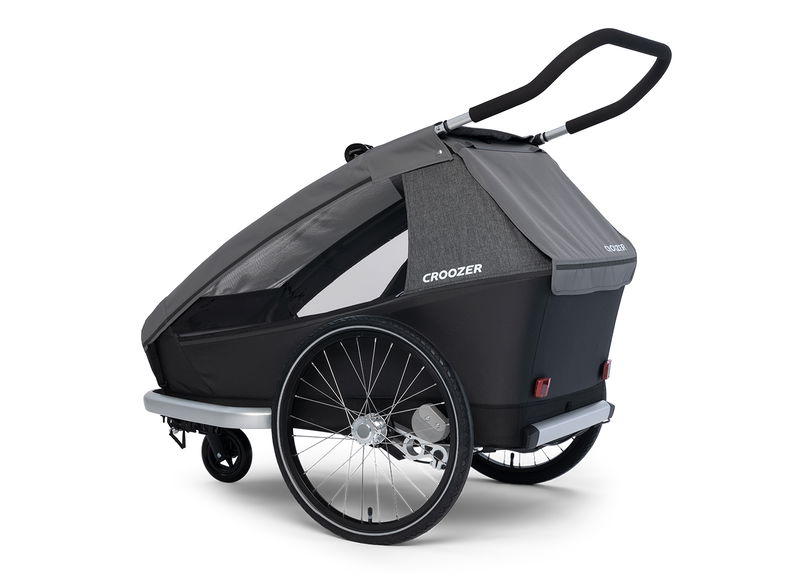 babyonlineshop Croozer Kid Keeke 2 Mountain grey 2in1 Fahrradanhänger & Buggy-Set Osterangebot