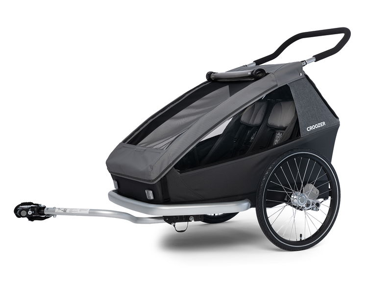 babyonlineshop Croozer Kid Keeke 2 Mountain grey 2in1 Fahrradanhänger & Buggy-Set Osterangebot