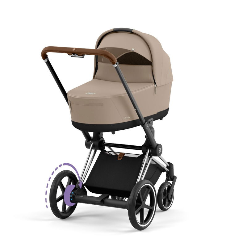 babyonlineshop CYBEX e-PRIAM Kinderwagen Cozy Beige Bundle New Generation inkl. Zubehörartikel Große Rabatte