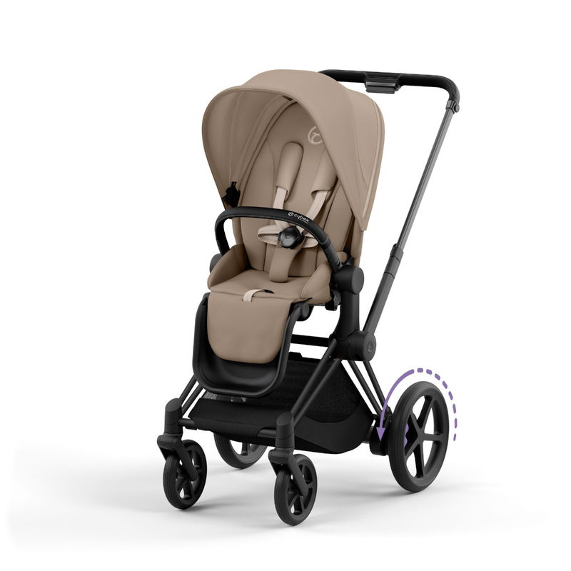 babyonlineshop CYBEX e-PRIAM Kinderwagen Cozy Beige Bundle New Generation inkl. Zubehörartikel Große Rabatte