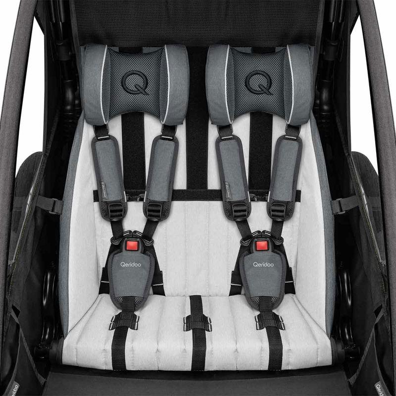 babyonlineshop Qeridoo Sportrex 2 Fahrradanhänger Lime Green 2023 limitiertes Design Saisonale Angebote