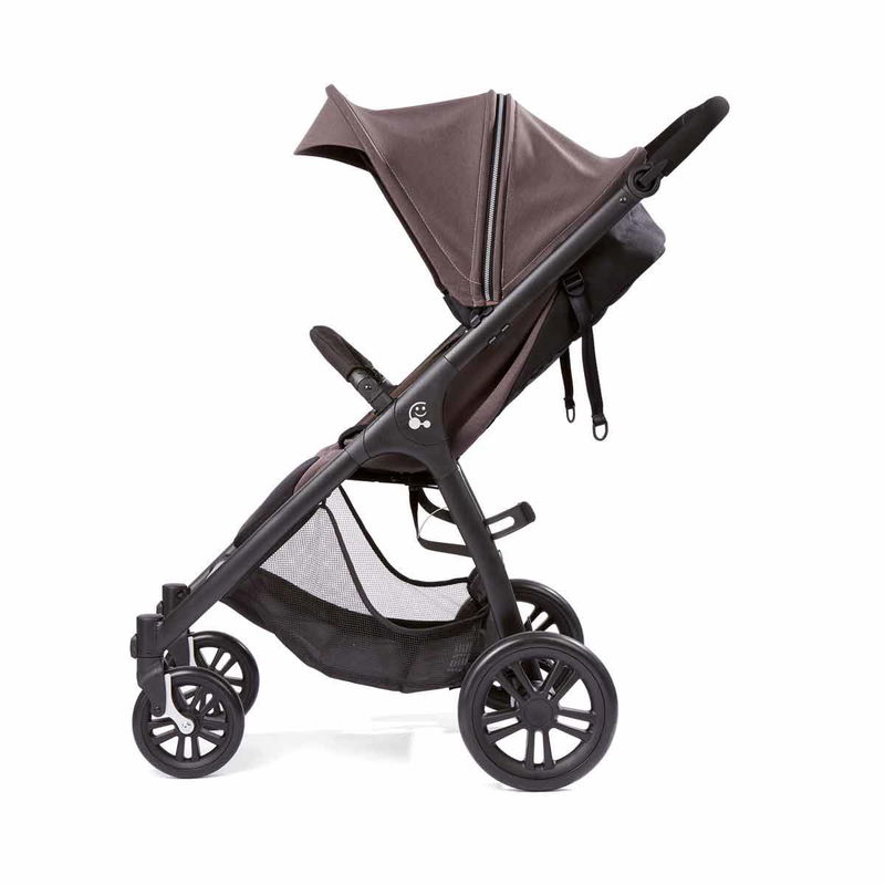 babyonlineshop Gesslein Smiloo Happy Buggy taupe melange Gestell schwarz Kauf eins, bekomm eins gratis
