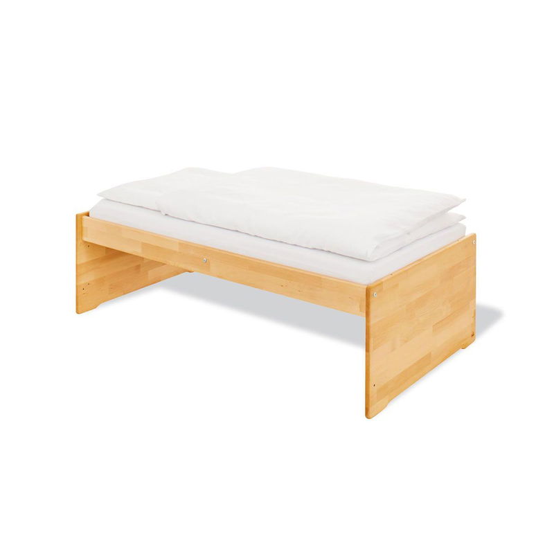 babyonlineshop Pinolino Natura Kinderbett 70x140 cm Massivholz inkl. Umbauseiten - zum Toppreis Super Sparpreis