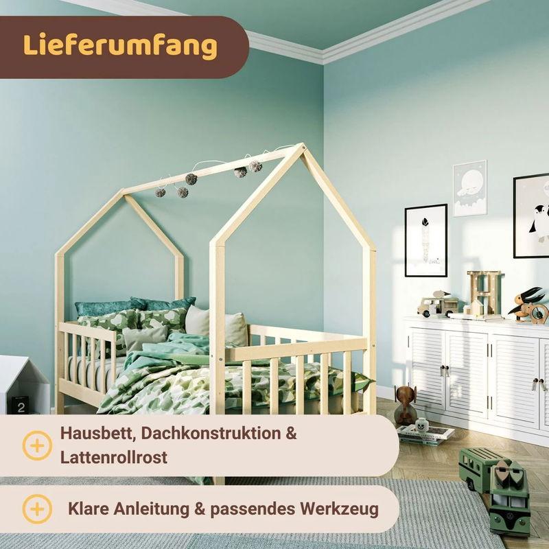 babyonlineshop Artkid Benni Hausbett Natur 90 x 200 cm Wochenangebot