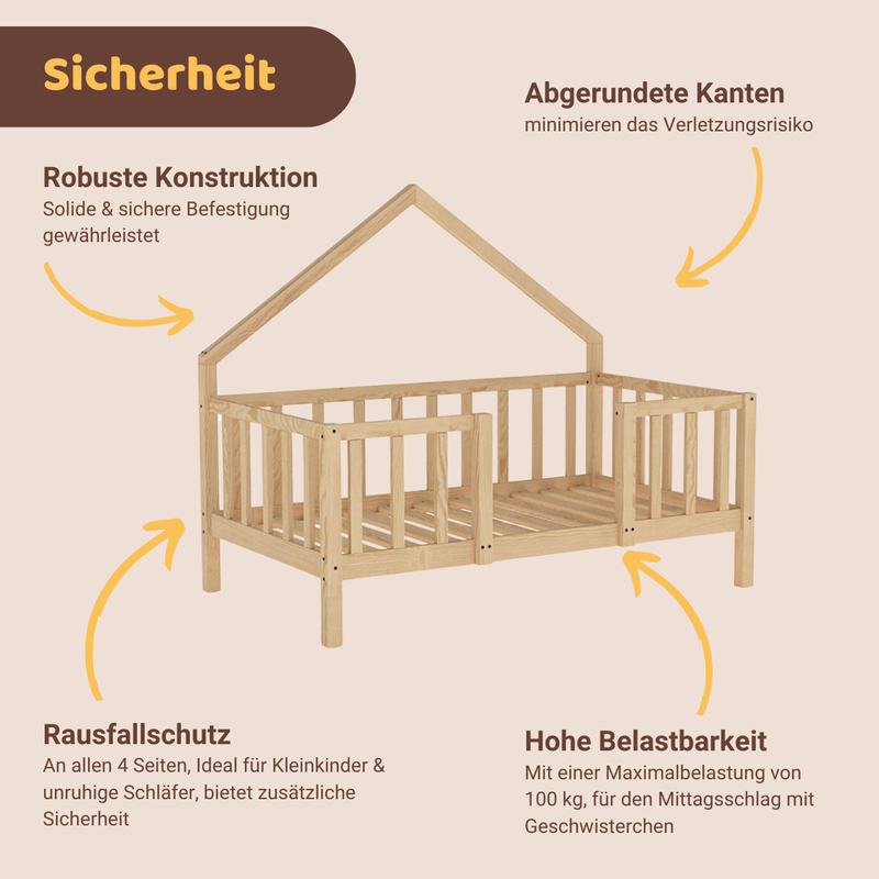 babyonlineshop Artkid William Hausbett natur 90 x 160 cm JETZT KAUFEN