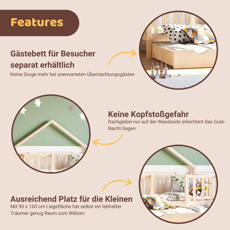 babyonlineshop Artkid William Hausbett natur 90 x 160 cm JETZT KAUFEN