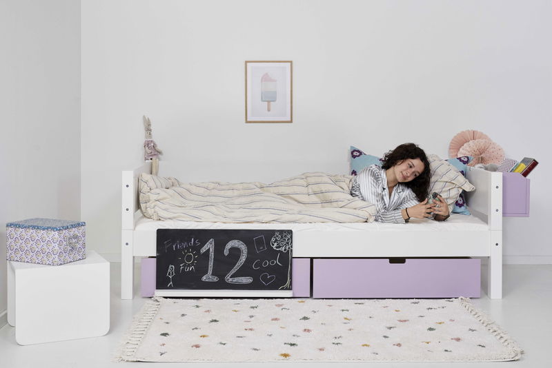 babyonlineshop Manis-h Einzelbett ohne Lattenrost 140x200 cm einfarbig - 22 Farben wählbar Zeitbegrenzte Promotion