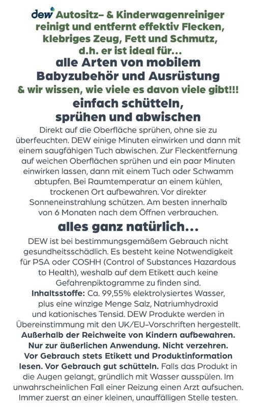 babyonlineshop tfk by dew - Autositz und Kinderwagen Reiniger (65ml) Verkauf