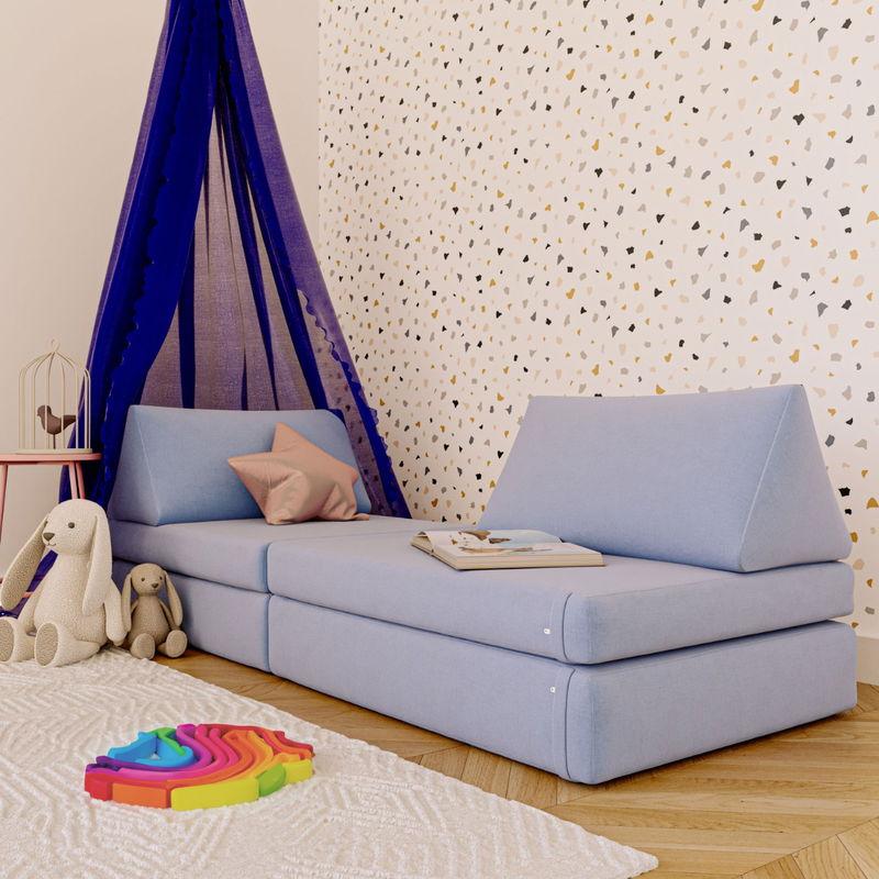 babyonlineshop Neu: Nature Kid My Color Play Kindersofa für Kinder blau Kostenloser Versand