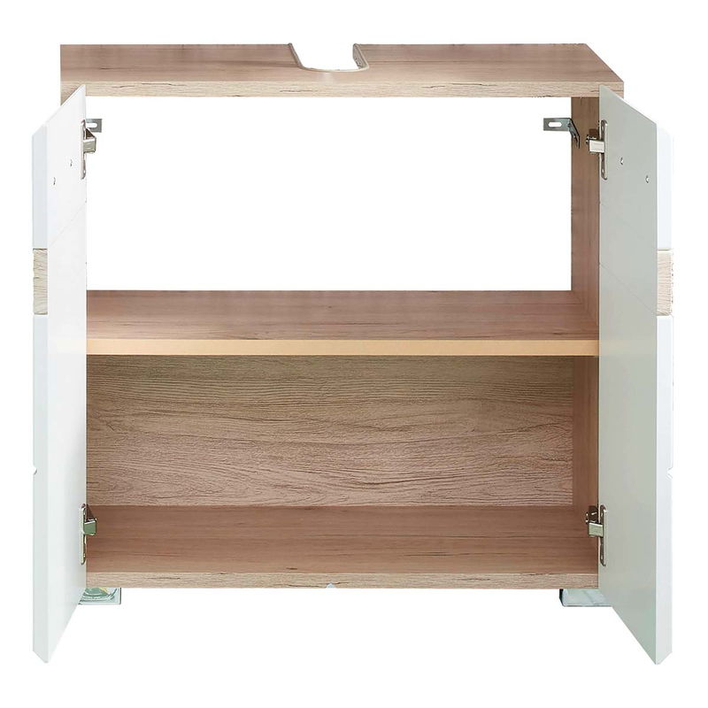 babyonlineshop trendteam Set-One Bad Kombination 4-teilig Weiß / Eiche Jubiläumsangebot