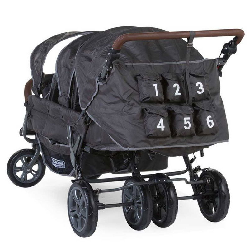 babyonlineshop Childhome neuer Six Seater Sechserwagen anthrazit robust und komfortabel Sonderangebote