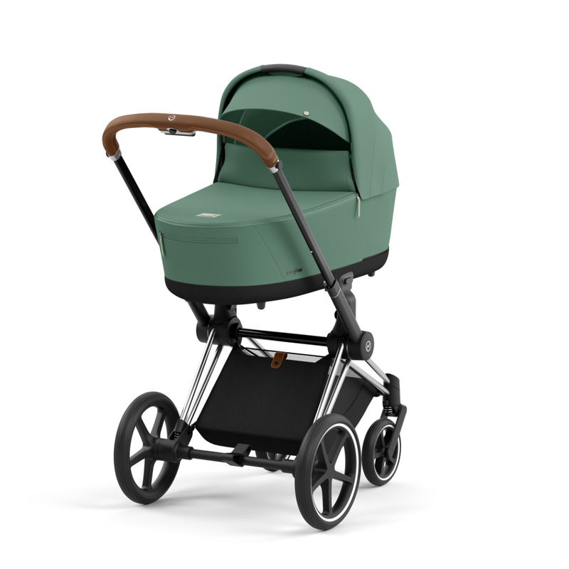 babyonlineshop CYBEX PRIAM Kinderwagen Leaf Green Bundle New Generation inkl. Zubehörartikel Riesige Ersparnisse