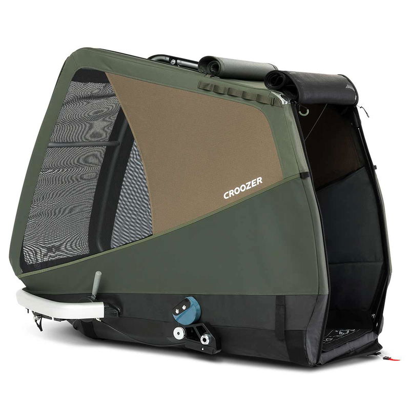 babyonlineshop Croozer Dog Tammo Moss green Fahrradanhänger für sehr große Hunde geeignet Tiefpreis