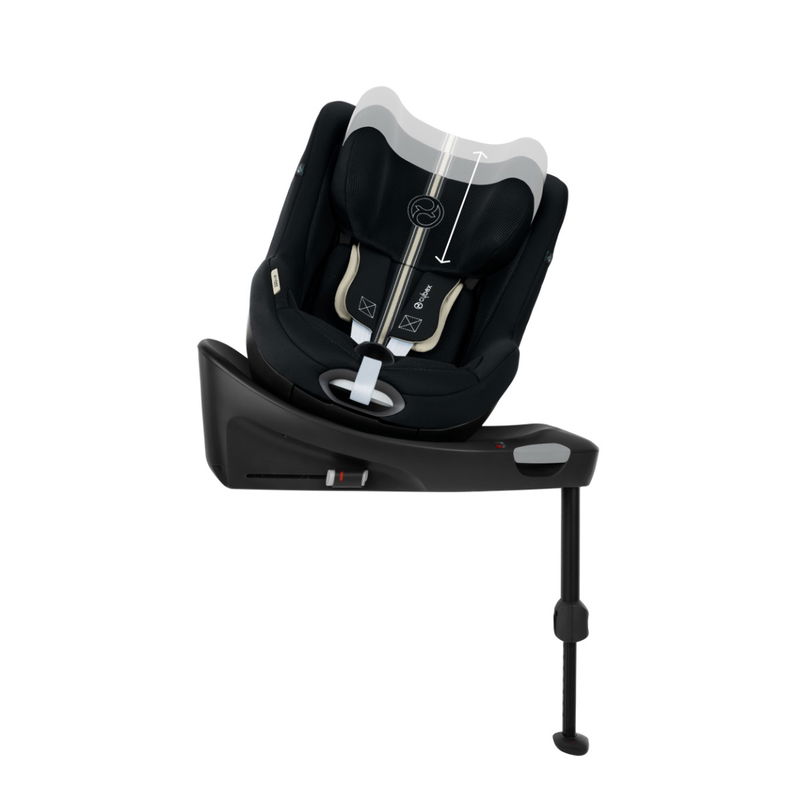 babyonlineshop CYBEX Sirona Gi i-Size Plus Moon Black ab Geburt bis 105 cm (ca. 4 Jahre) Vierteljährliche Förderung
