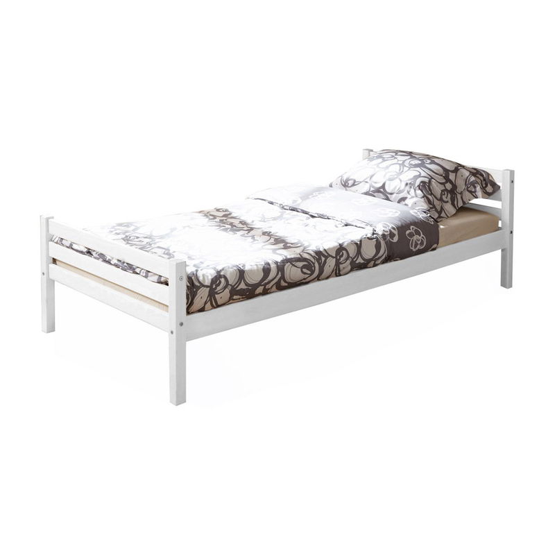 babyonlineshop Ticaa Nadine Einzelbett Kiefer weiß 90 x 200 cm Massivholz Jubiläumsangebot