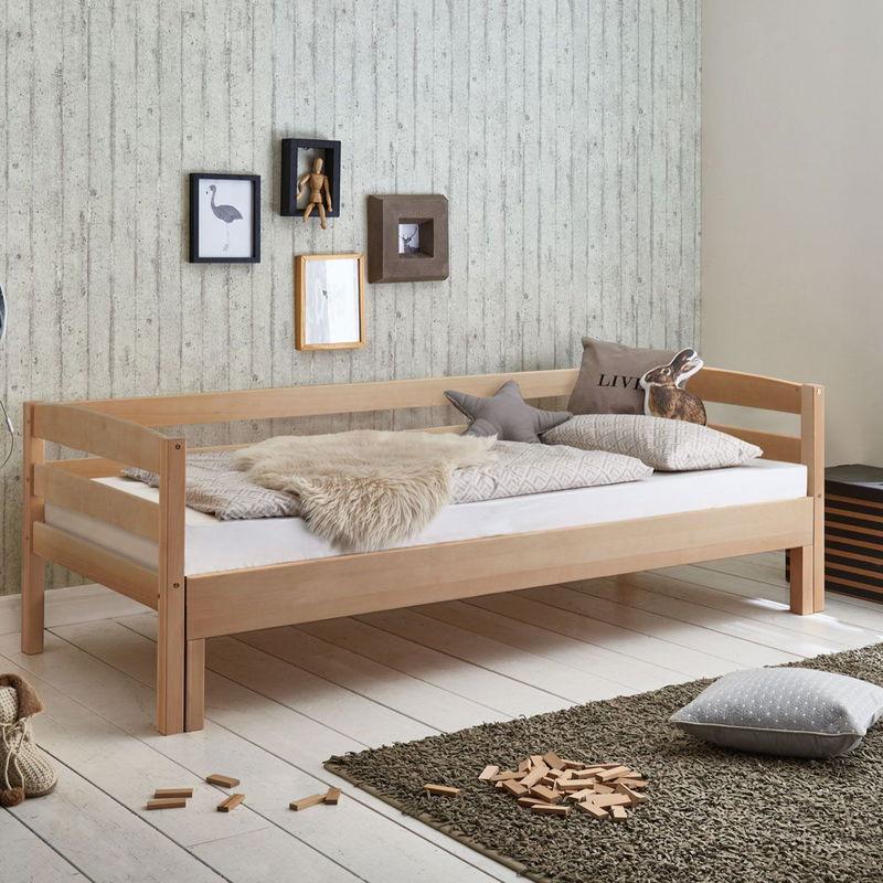 babyonlineshop Relita EMILIA Einzelbett Buche massiv Natur 90/180 x 200 cm ausziehbar Neueste Mode