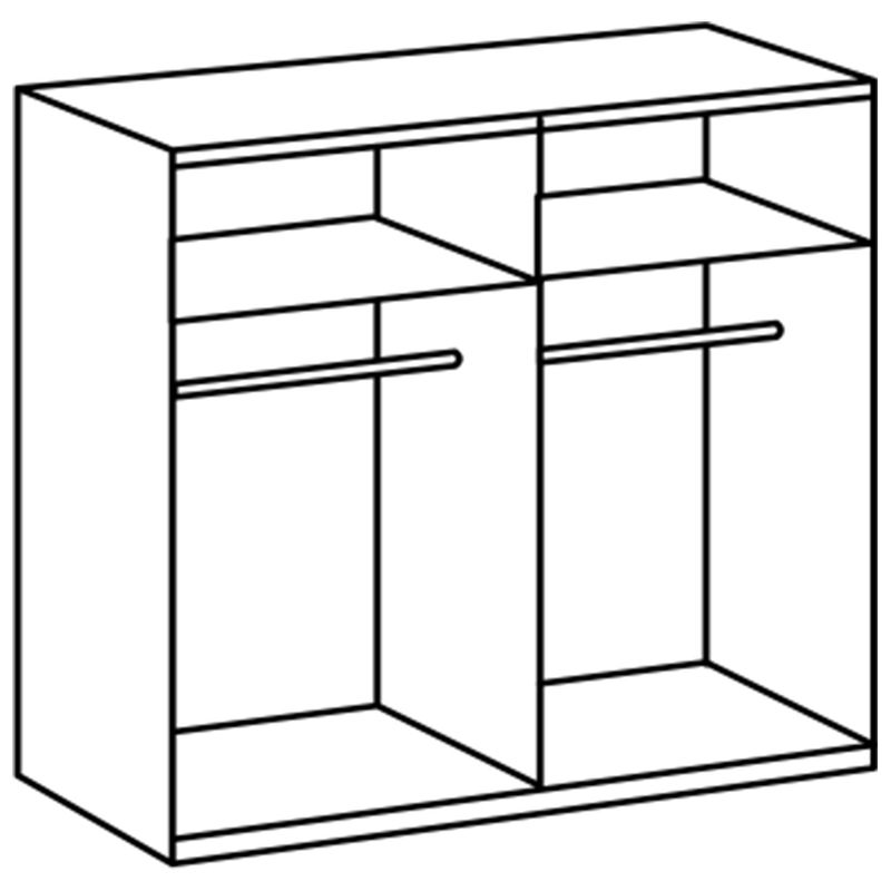 babyonlineshop Wimex toronto Schwebetürenschrank 200 cm Weiß/Grey VIP-Rabatte