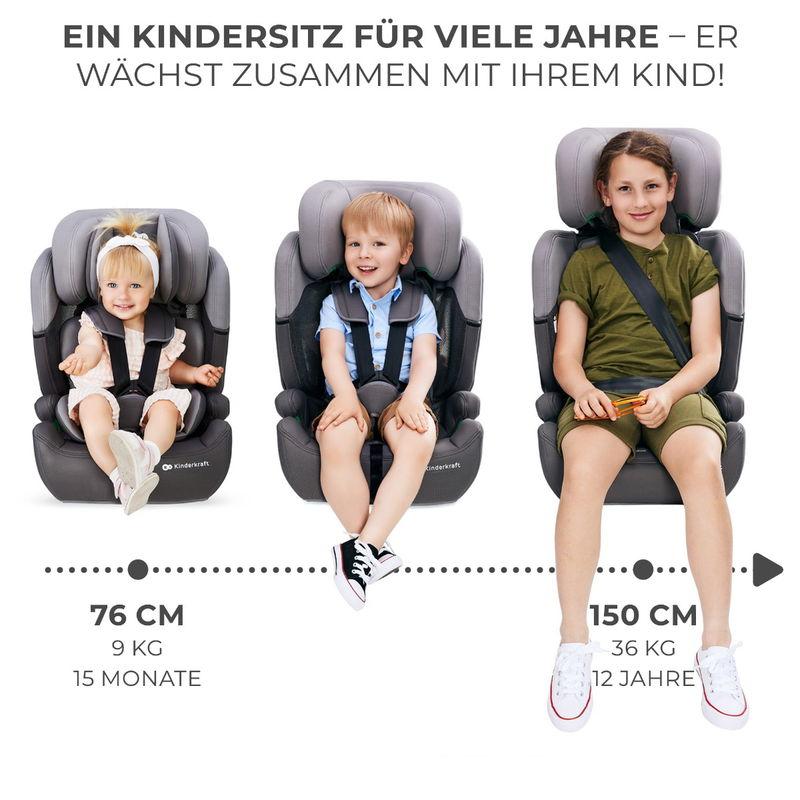 babyonlineshop Kinderkraft Comfort Up i-Size Kindersitz green 76 - 150cm 8kg Räumungsverkauf