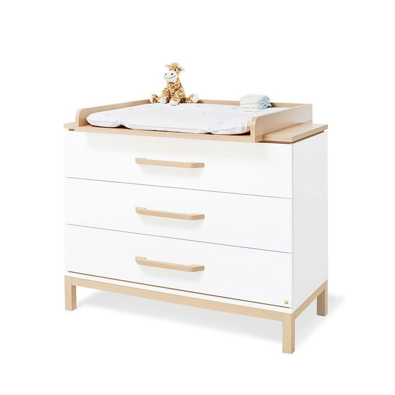 babyonlineshop Pinolino Light Kinderzimmer breit groß - 3T Weiß/Kiefer massiv Vierteljährliche Förderung