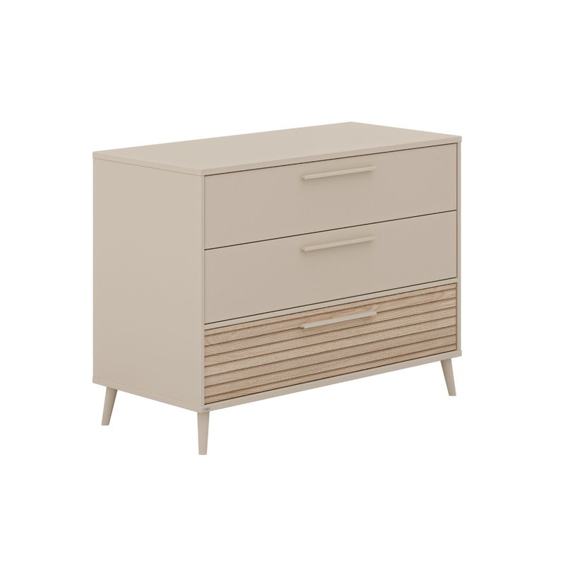 babyonlineshop Paidi Eefje Kinderzimmer 3-türig breit Cashmere-Beige / Groovy-Oak Discount Store für neue Produkte