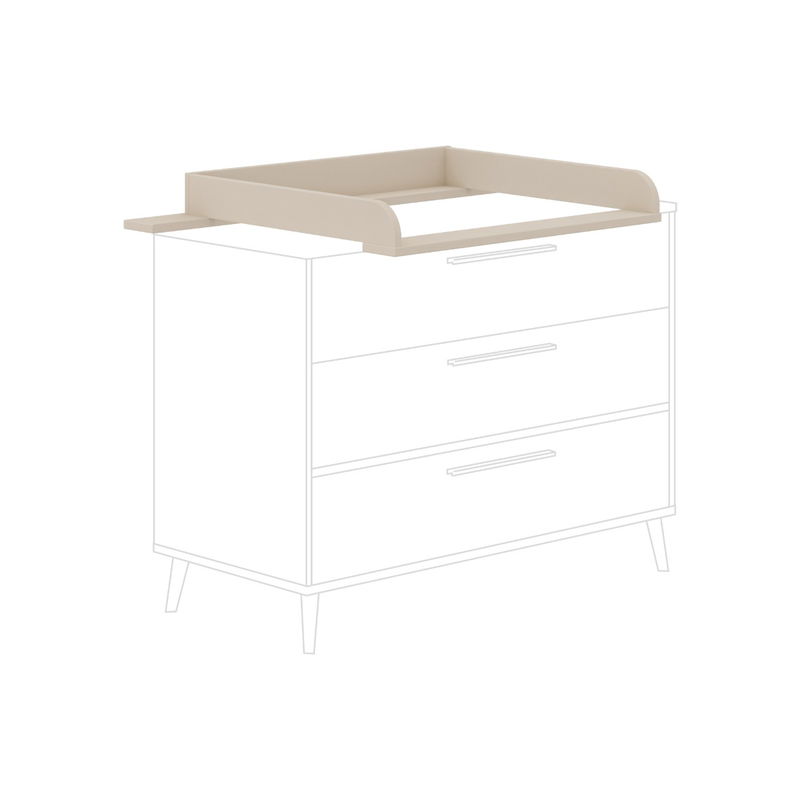 babyonlineshop Paidi Eefje Kinderzimmer 3-türig breit Cashmere-Beige / Groovy-Oak Discount Store für neue Produkte