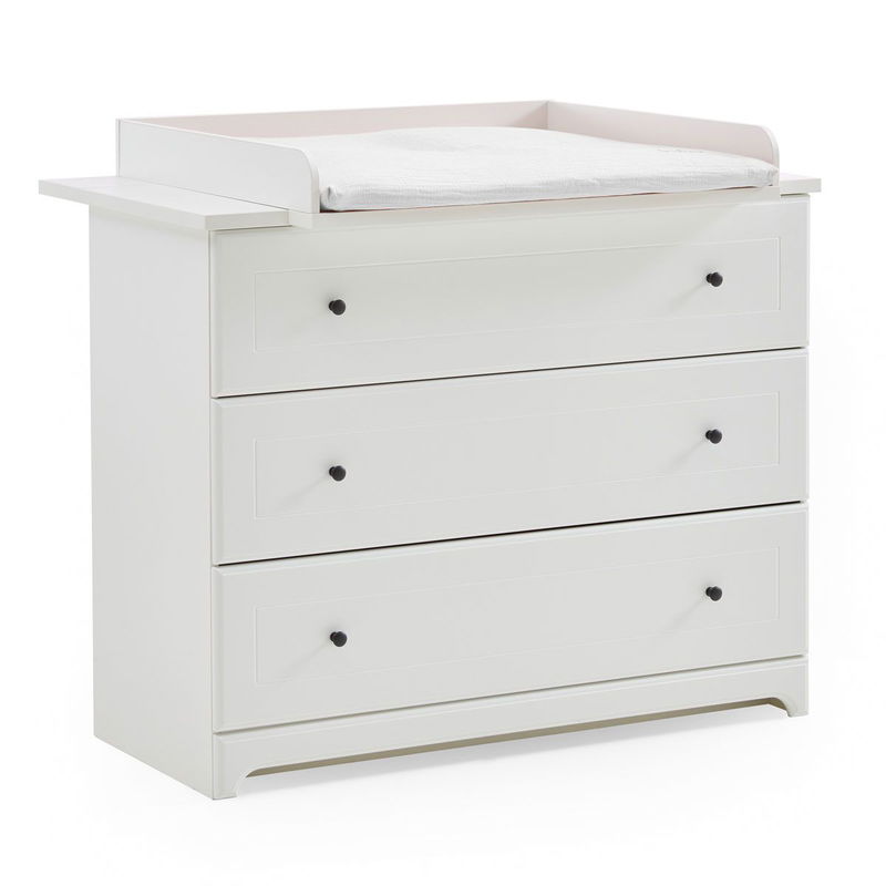 babyonlineshop Arthur Berndt Thilo Kinderzimmer 3-teilig MDF Weiß mit Kantenfräsung Im Verkauf