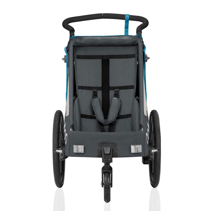 babyonlineshop Qeridoo Qupa1 Blue Fahrradanhänger 360-Grad-Buggyrad und Deichsel 2023 Online