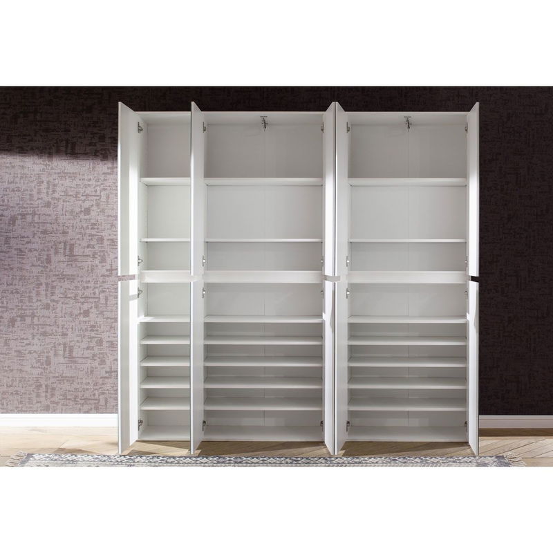 babyonlineshop trendteam Mirror Spiegelgarderobenschrank Weiß Melamin Preisnachlass