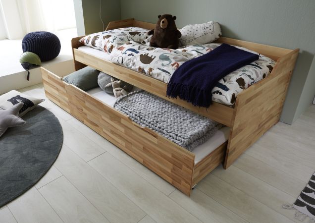 babyonlineshop Relita LILLY Kojenbett 90x200 Buche massiv natur lackiert Muttertagsangebot